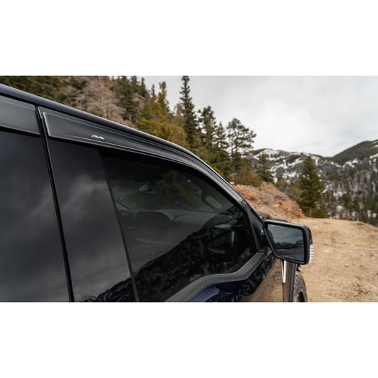 Auto Ventshade 894112 Low Profile Dark Smoke Ventvisor Side Window Deflector 4-Piece Set For 22-23 Nissan Frontier