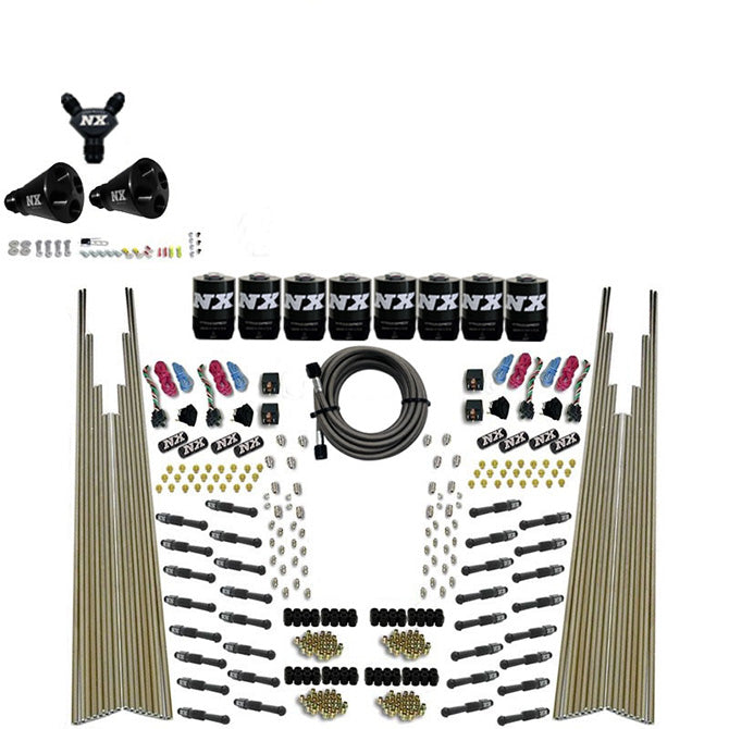 Nitrous Express 8 CYL DRY DIRECT PORT FOUR STAGE 8 SOLENOIDS WITHOUT BOTTLE (200-600HP) NX-93306-00