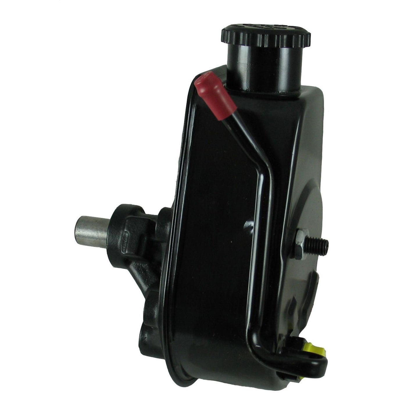 Borgeson - Power Steering Pump - P/N: 800326 - Saginaw self contained power steering pump for 1975-1983 Jeep Cherokee and Wagoneer. Remanufactured. With new cap and black power coated reservoir.