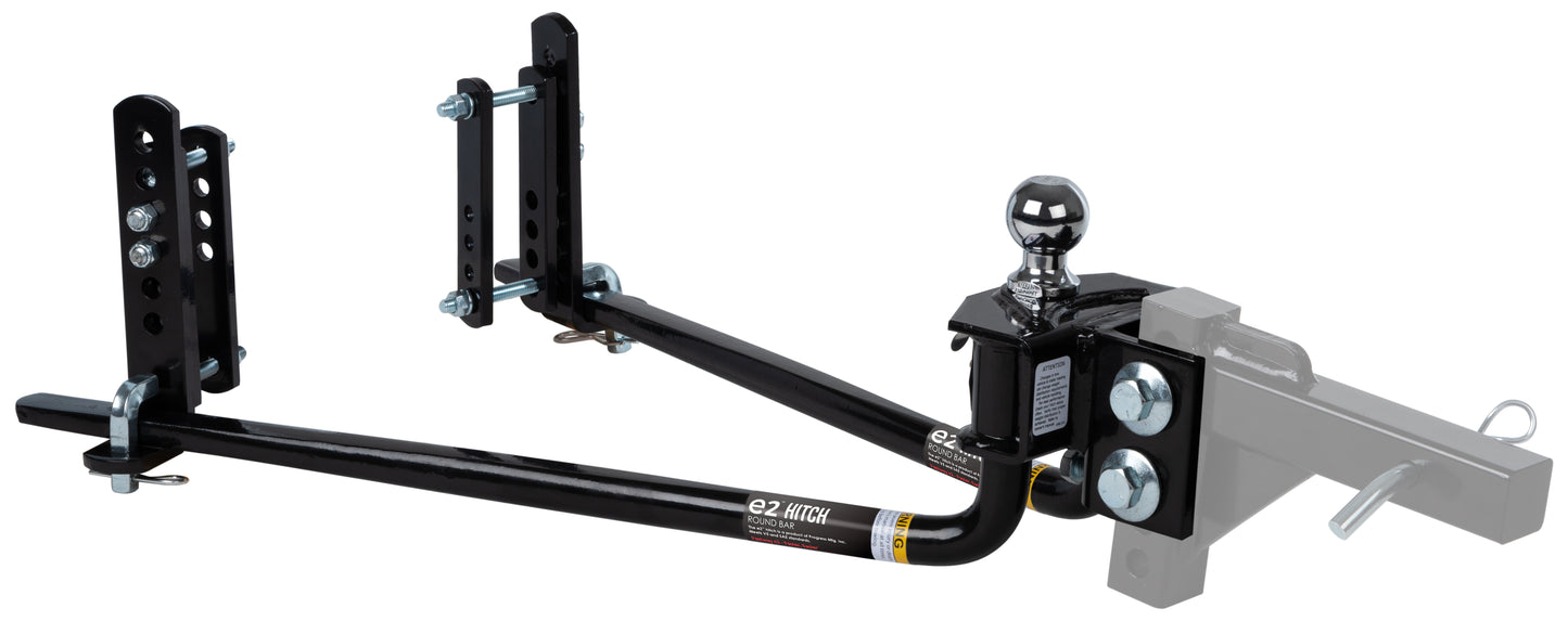 Fastway Trailer - E2 10K Round-bar WD Hitch With Built-in Sway Control. No-shank Model. 94-00-1033