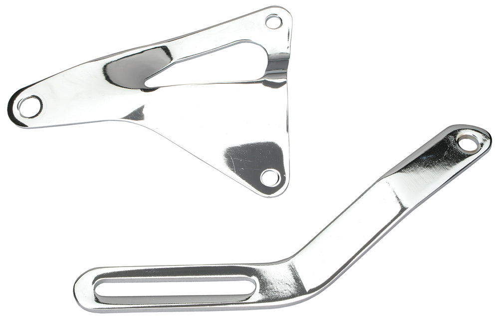 Trans-Dapt Performance Alternator Bracket Set; Ford 289 302 351W- Chrome 9455