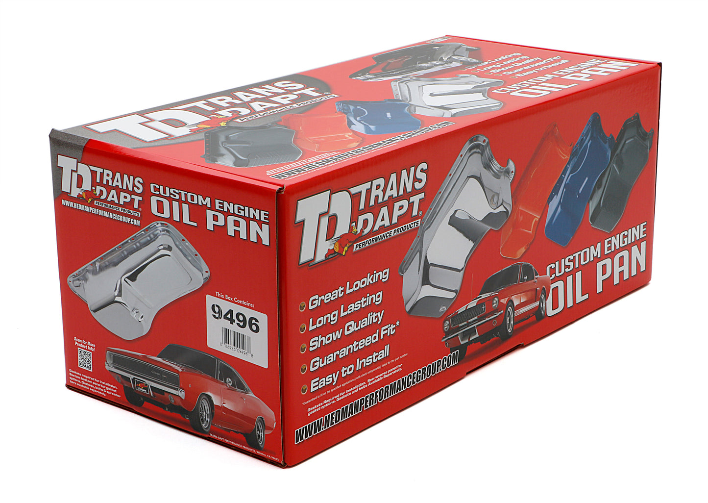Trans-Dapt Performance Chrome Oem-Style Oil Pan- Mopar 361-440 B And Rb 426 Hemi; Stock Capacity 9496