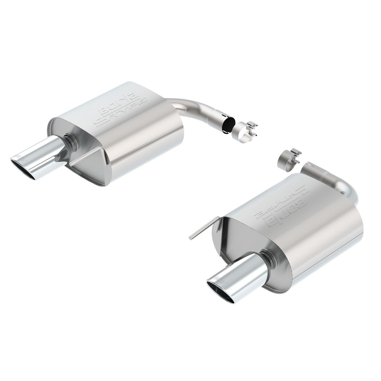 Borla 2015-2021 Ford Mustang 2.3L EcoBoost/ 2015-2017 3.7L V6 Axle-Back Exhaust System S-Type 11938