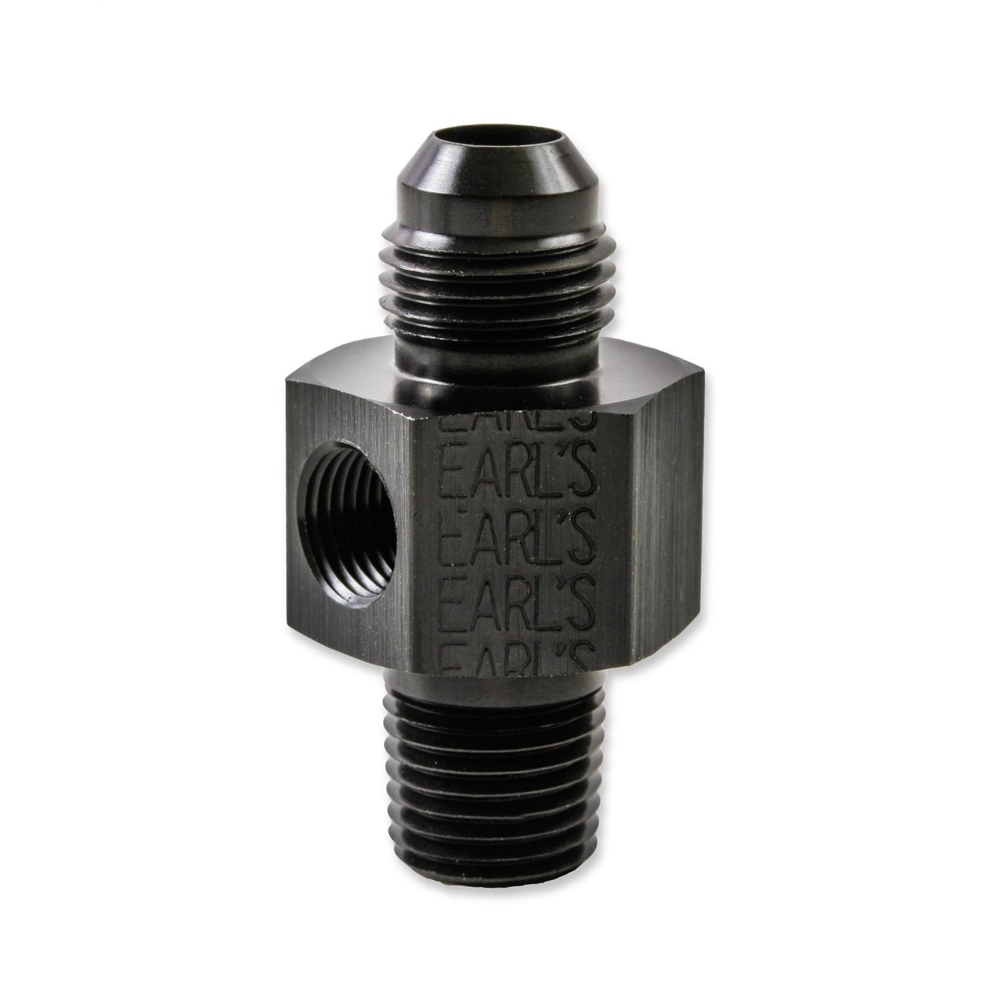 Earls Performance Aluminum Fuel Pressure Gauge Tee Adapter AT100197ERL