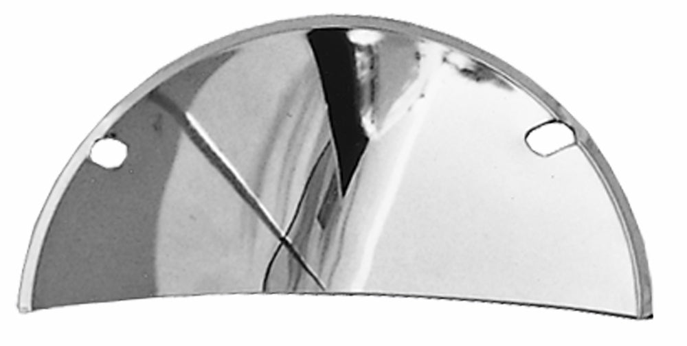 Trans-Dapt Performance Headlight Half Shields; 7-1/2 In. Round- Chrome 9512