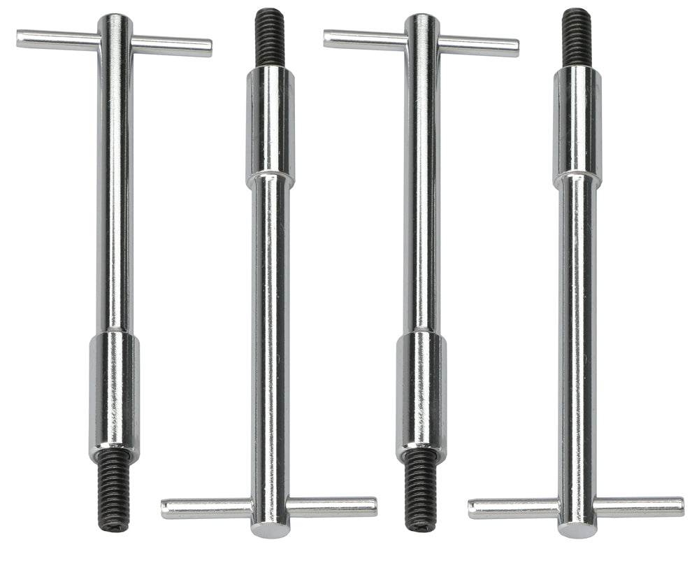 Trans-Dapt Performance 5/16 In.-18 X 5-3/8 In. Tall T-Bar Style Valve Cover Fasteners- Chrome 9672
