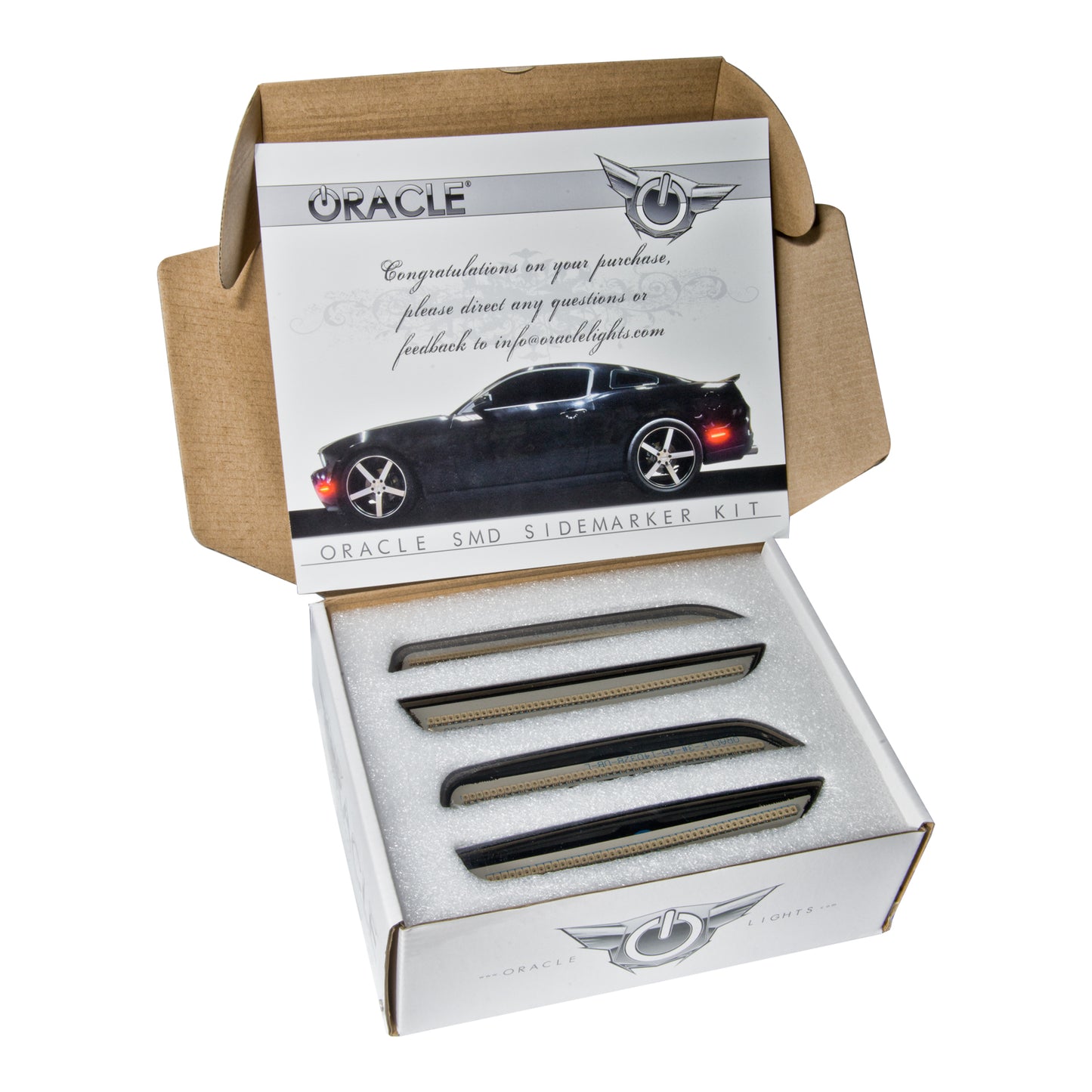 Oracle Lighting 9700-019 - 2010-2014 Ford Mustang Concept Sidemarker Set - Clear - No Paint