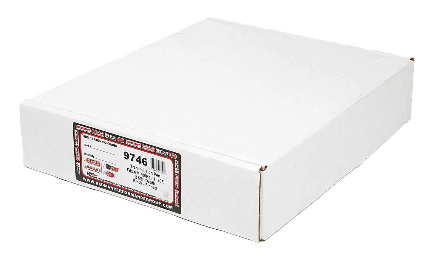 Trans-Dapt Performance Transmission Pan Black Gm 700R4 4L60E 9746