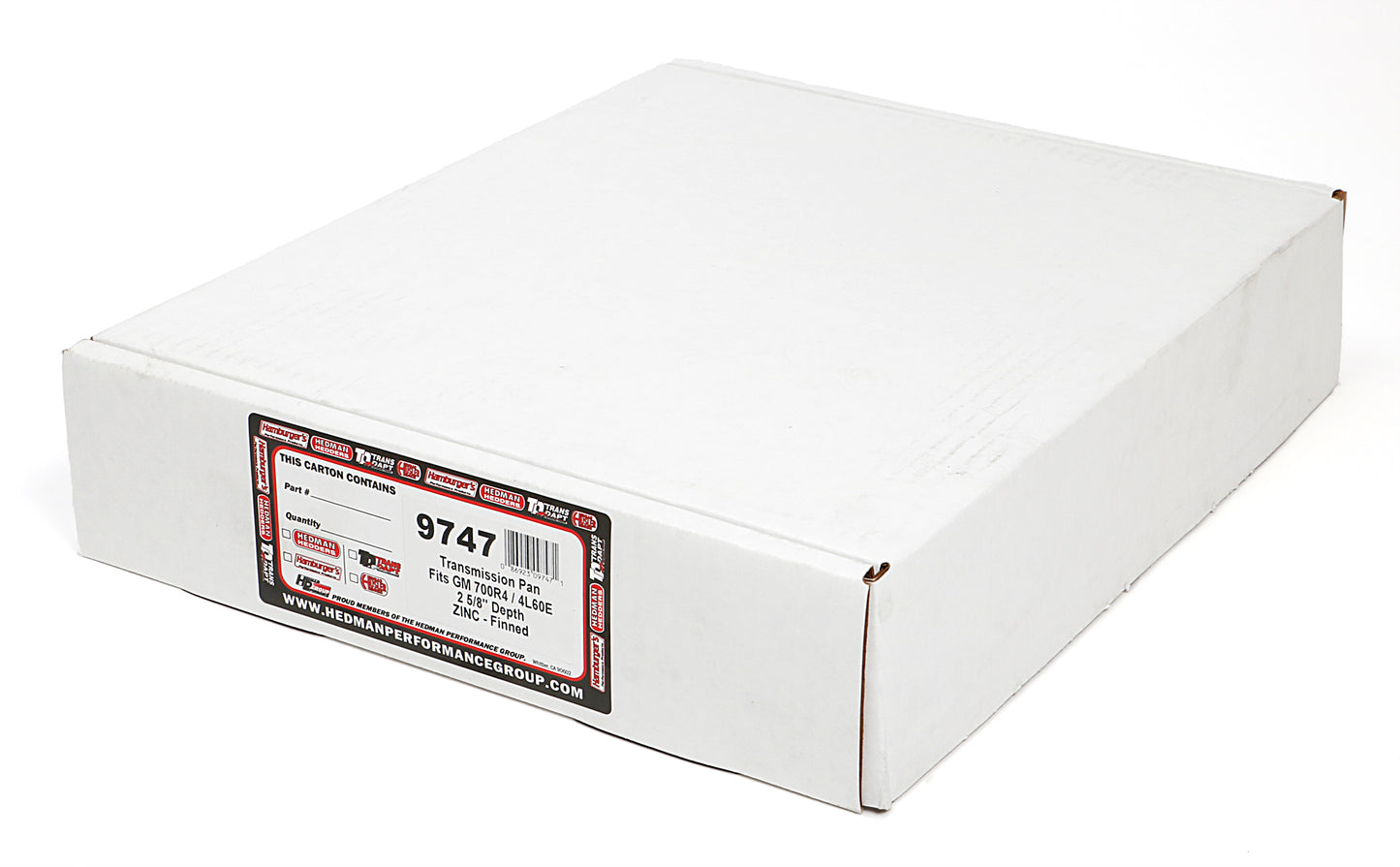 Trans-Dapt Performance Transmission Pan Zinc Gm 700R4 4L60E 9747