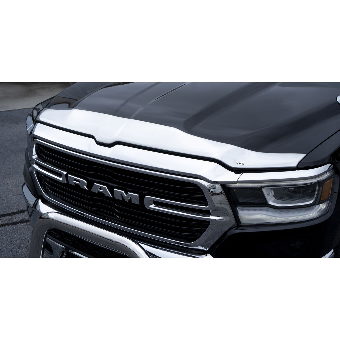 Auto Ventshade 622163 Aeroskin Flush Mount Chrome Hood Protector For 2019-2022 Ram 1500; Will Not Fit Rebel And TRX Models