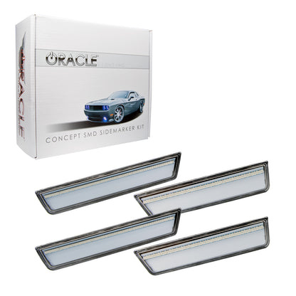 Oracle Lighting 9800-019 - 2008-2014 Dodge Challenger Concept Sidemarker Set - Clear - No Paint
