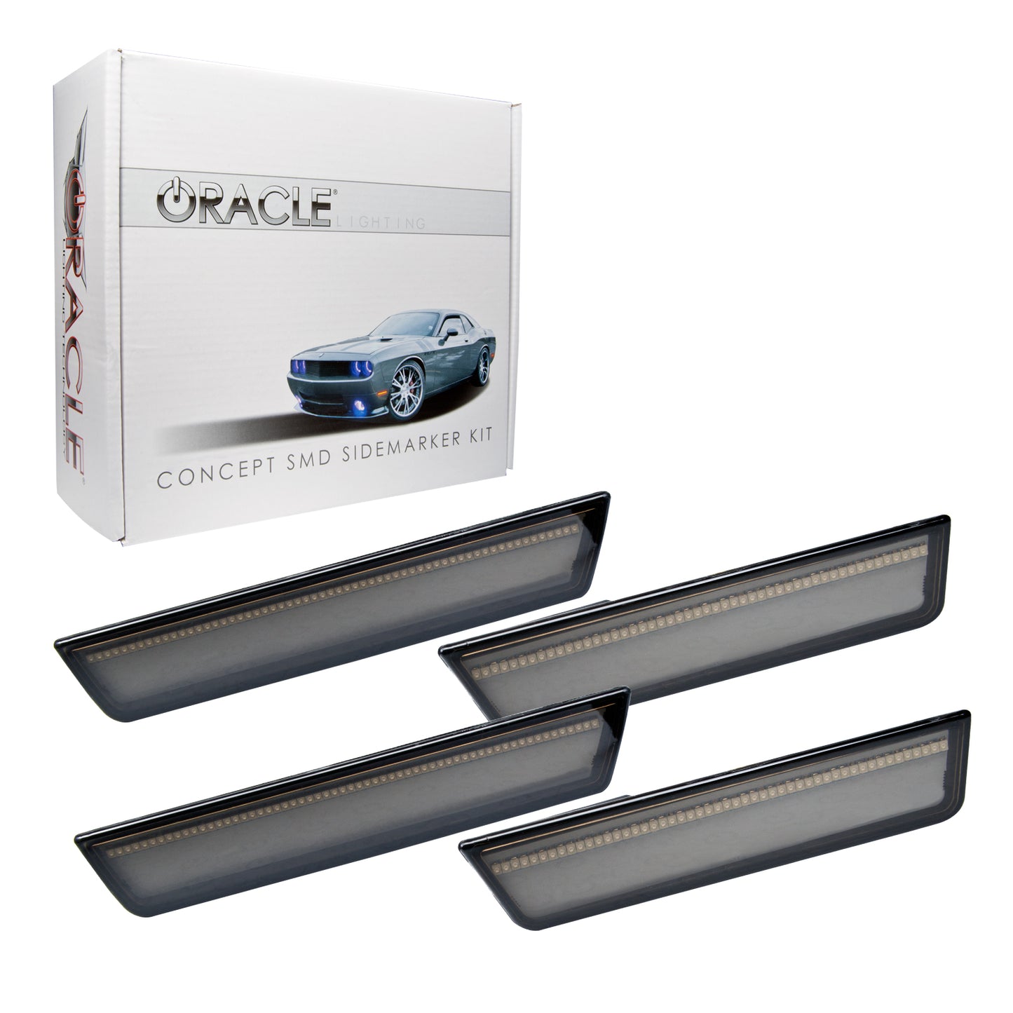 Oracle Lighting 9800-020 - 2008-2014 Dodge Challenger Concept Sidemarker Set - Tinted - No Paint