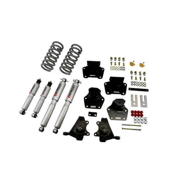 BELLTECH 806SP LOWERING KITS Front And Rear Complete Kit W/ Street Performance Shocks 1991-1996 Dodge Dakota (Std Cab V8) 4 in. F/4 in. R drop W/ Street Performance Shocks