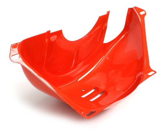 Trans-Dapt Performance Chevy Orange Powder-Coated Steel Flywheel Cover; Gm Th350 & Th400 9892