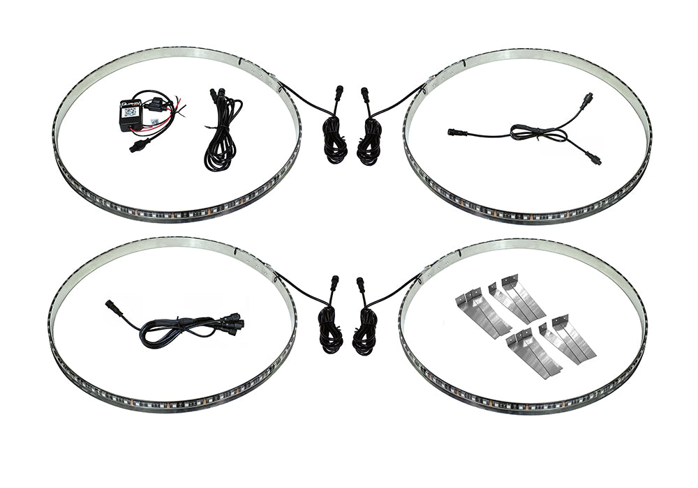 Quake LED - QTE994 - 14 Inch Universal RGB Wheel Lights Kits
