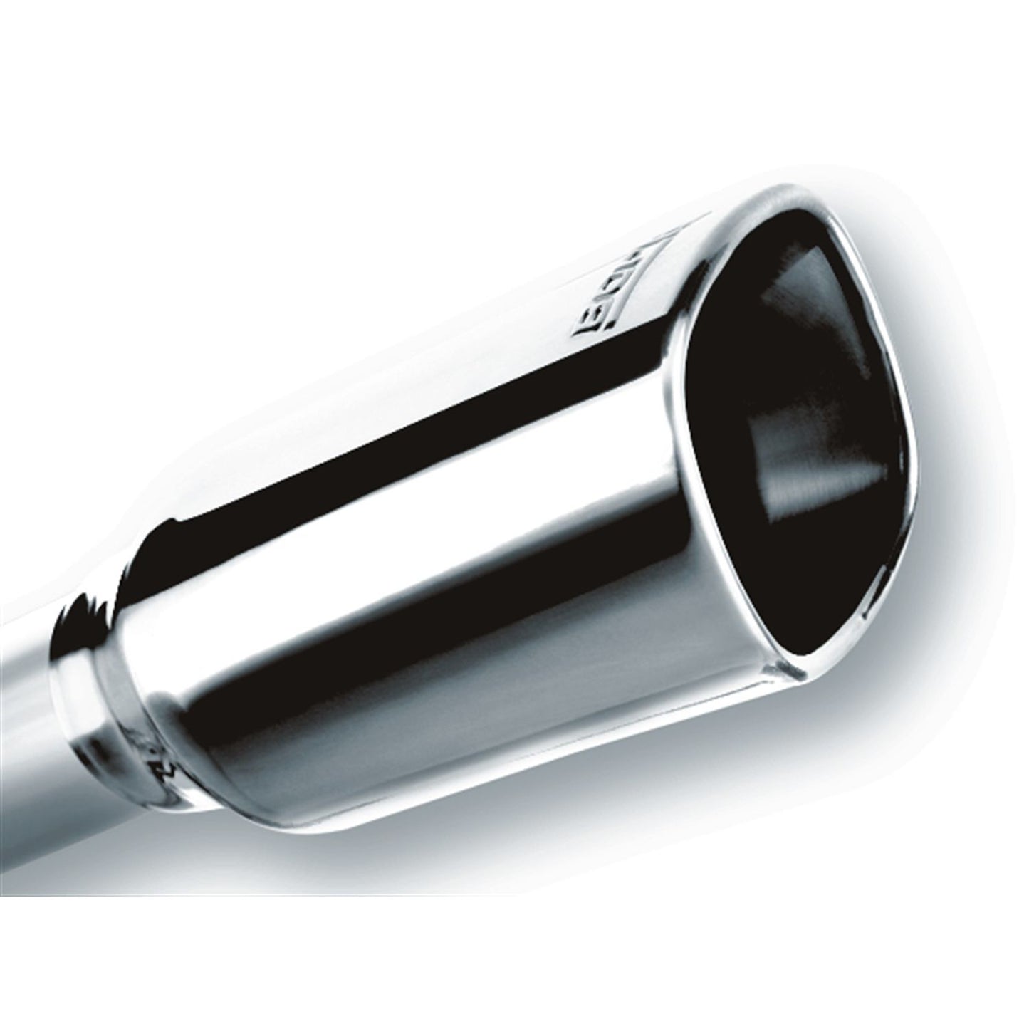 Borla Tip 2.25in Inlet/ 3.28in x 3.5in Outlet Single Square Rolled-Edge Angle-Cut 20241