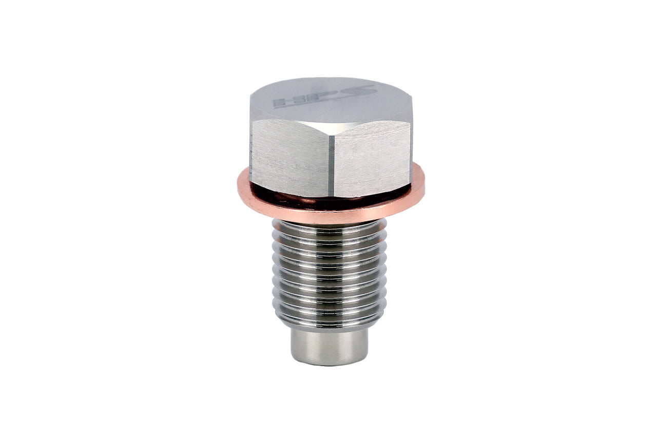 HPS Performance 304 Stainless Steel Magnetic Drain Plug With 5000 Gauss Neodymium Magnet MDP-M12x150