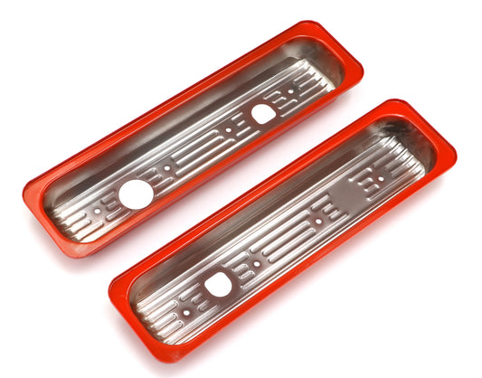 Trans-Dapt Performance Chevy 5.0-5.7L (Trucks Only) Orange Powder Coated Valve Cover Caps 9983