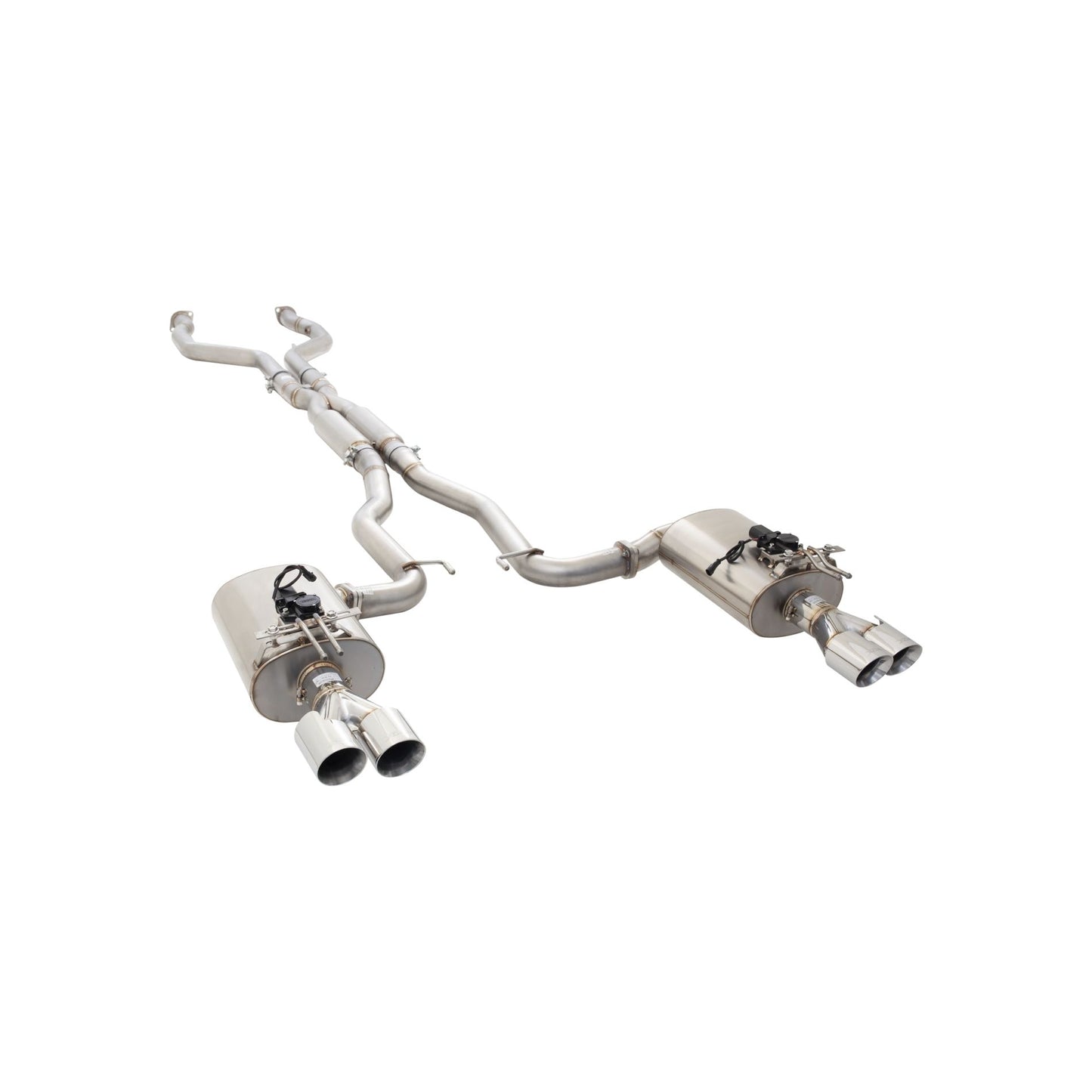 XFORCE Chevrolet SS Sedan 2008-17 Stainless Steel Twin 3" System With Hot-Dog Centre Muffler & Varex Rear Mufflers ; Exhaust System Kit ES-VF73-VMK-CBS