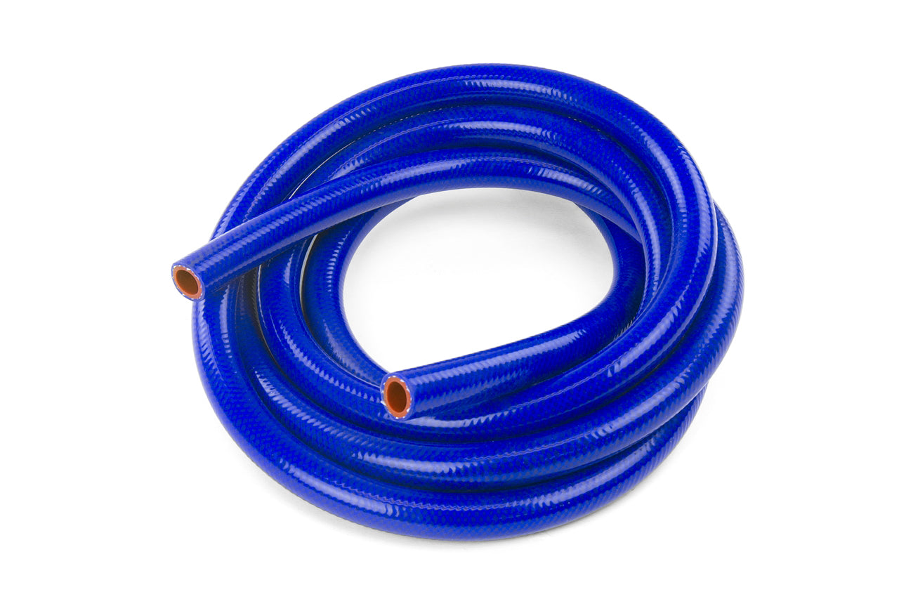 HPS Performance Silicone Heater Hose Tubing High Temp Reinforced 5/32" ID 10 Feet Roll Blue HTHH-016-BLUEx10