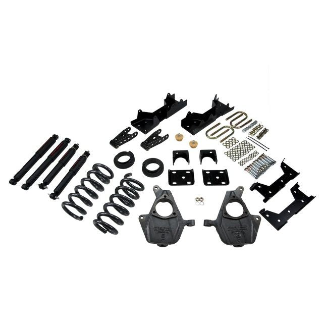 BELLTECH 676ND LOWERING KITS Front And Rear Complete Kit W/ Nitro Drop 2 Shocks 2004-2006 Chevrolet Silverado/Sierra (Crew Cab 4DR) 4 in. or 5 in. F/6 in. or 7 in. R drop W/ Nitro Drop II Shocks