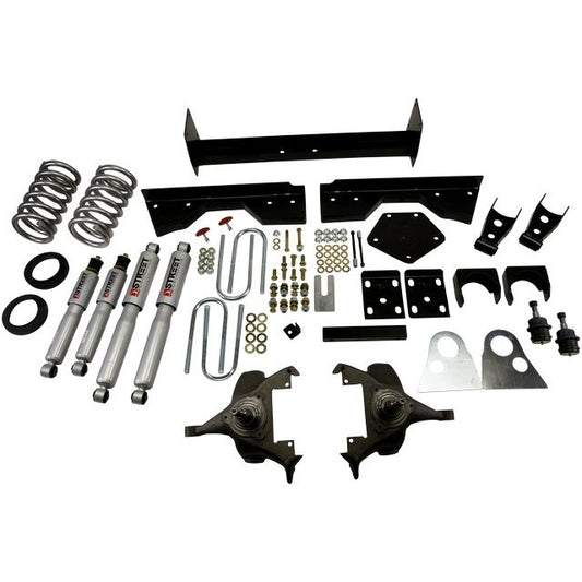 BELLTECH 822SP LOWERING KITS Front And Rear Complete Kit W/ Street Performance Shocks 1994-1999 Dodge Ram 1500 (Ext Cab V8 Auto Trans Only) 4 in. or 5 in. F/6 in. or 7 in. R drop W/ Street Performance Shocks