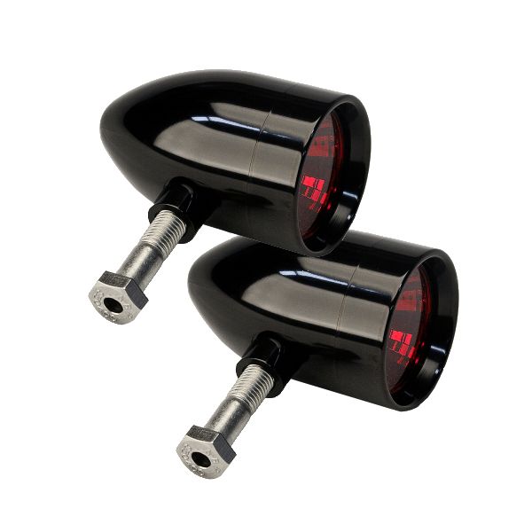 Lazer Star Lights 20 WATT RED BULLET BLACK RIGID MOUNT LSK1220R-R