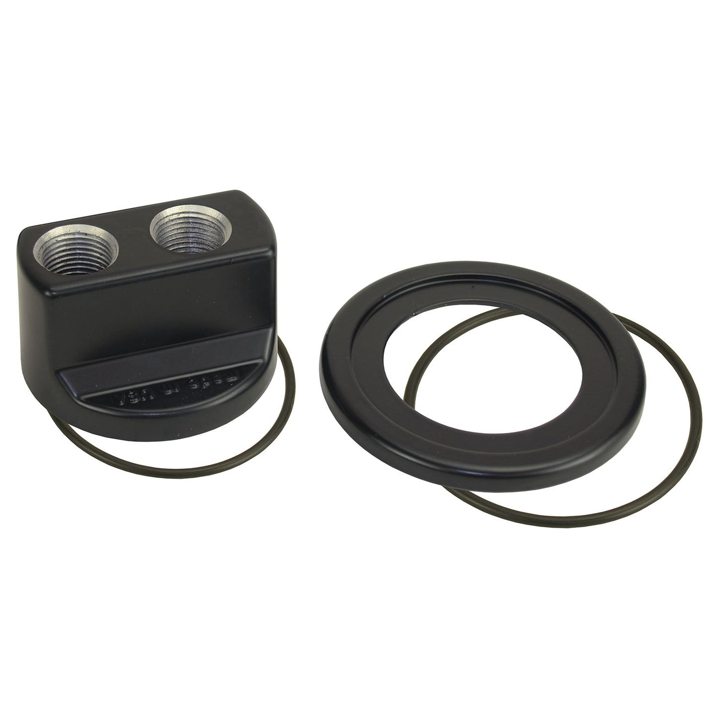 Derale Premium Engine Spin On Adapter with -10AN O-ring Ports, 13/16"-16 Engine Thread 35705