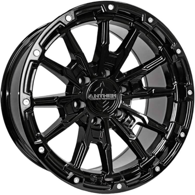 Talon Off Road Wheels Gloss Black 18x9 6x5.5 6 Lug -12 Offset Anthem Off Road