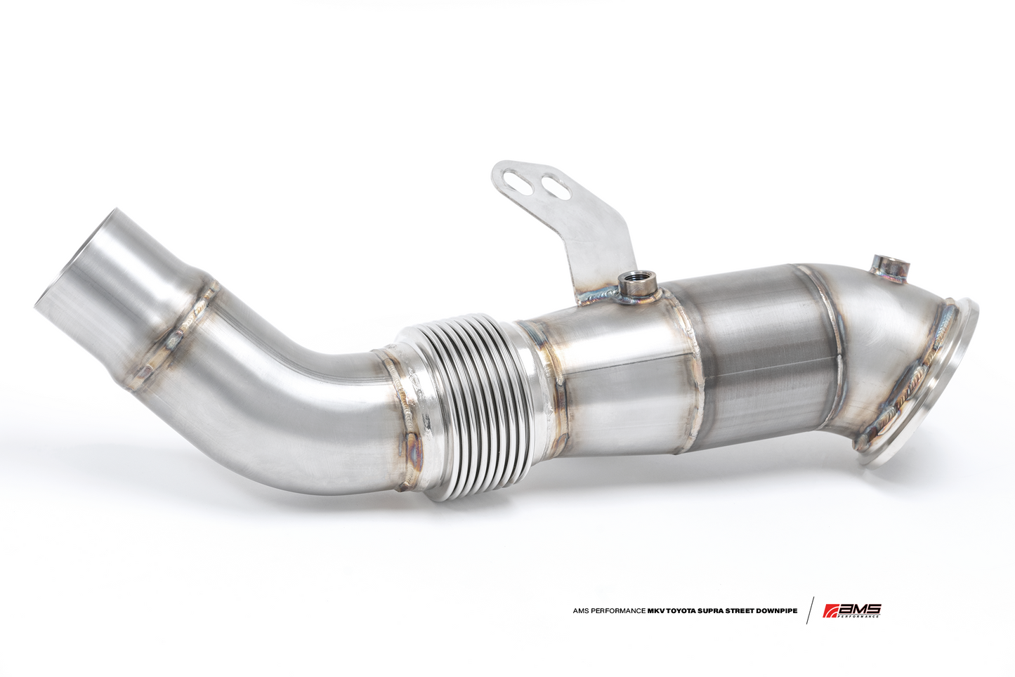 AMS Performance Toyota GR Supra Street Downpipe W/ EPA-verified Ultra High Flow GESI Cat AMS.38.05.0001-2