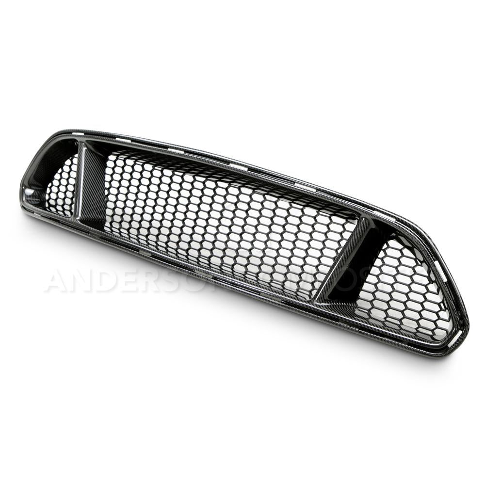 Anderson Composites AC-FG15FDMU-GT Type-GT carbon fiber upper grille for 2015-2017 Ford Mustang