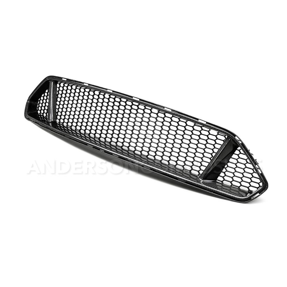 Anderson Composites AC-FG18FDMU-GT Type-GT carbon fiber upper grille for 2018-2020 Ford Mustang GT