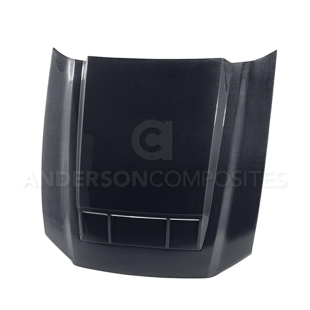 Anderson Composites AC-HD1011FDMU-TS Type-TS ram air carbon fiber hood for 2010-2014 Shelby GT500 and 2013-2014 Ford Mustang