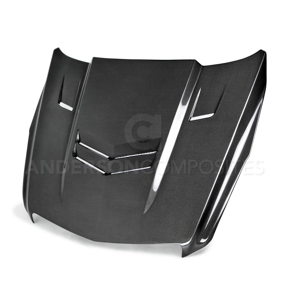 Anderson Composites AC-HD13CAATS-VT Type-VT carbon fiber hood for 2013-2015 Cadillac ATS