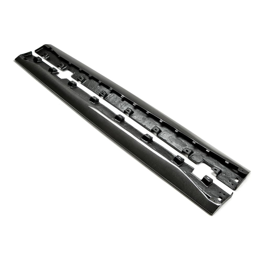 Anderson Composites AC-SS15FDMU-AR Type-AR carbon fiber side rocker panel splitter for 2015-2020 Ford Mustang