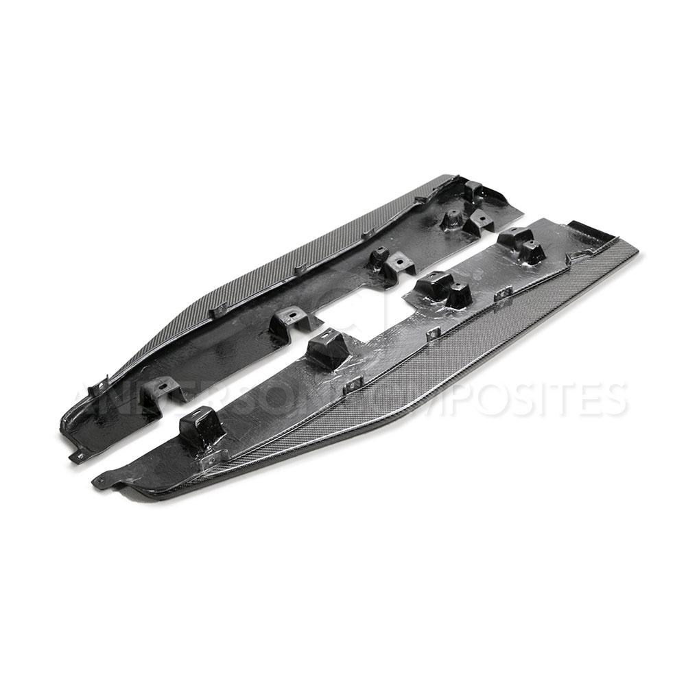 Anderson Composites AC-SX20FDMU500 Carbon fiber side splitter extensions for 2020-2021 Ford Mustang Shelby GT500