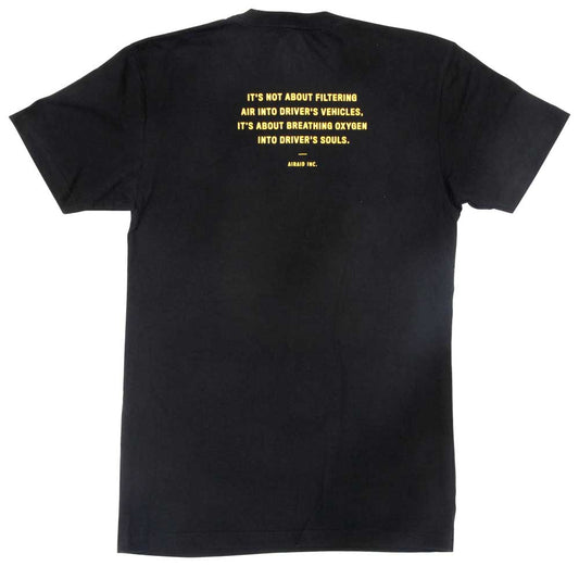 AIRAID AIR-999-380-M T-Shirt; Black Gold Airaid Logo Medium