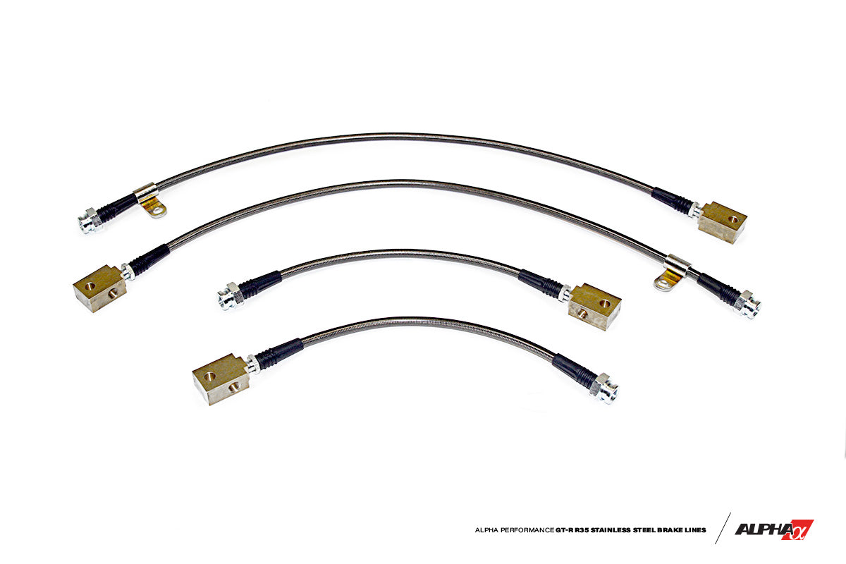 AMS Alpha Performance R35 GT-R Race Style SS Brake Lines AMS-ALP.07.01.0001-2