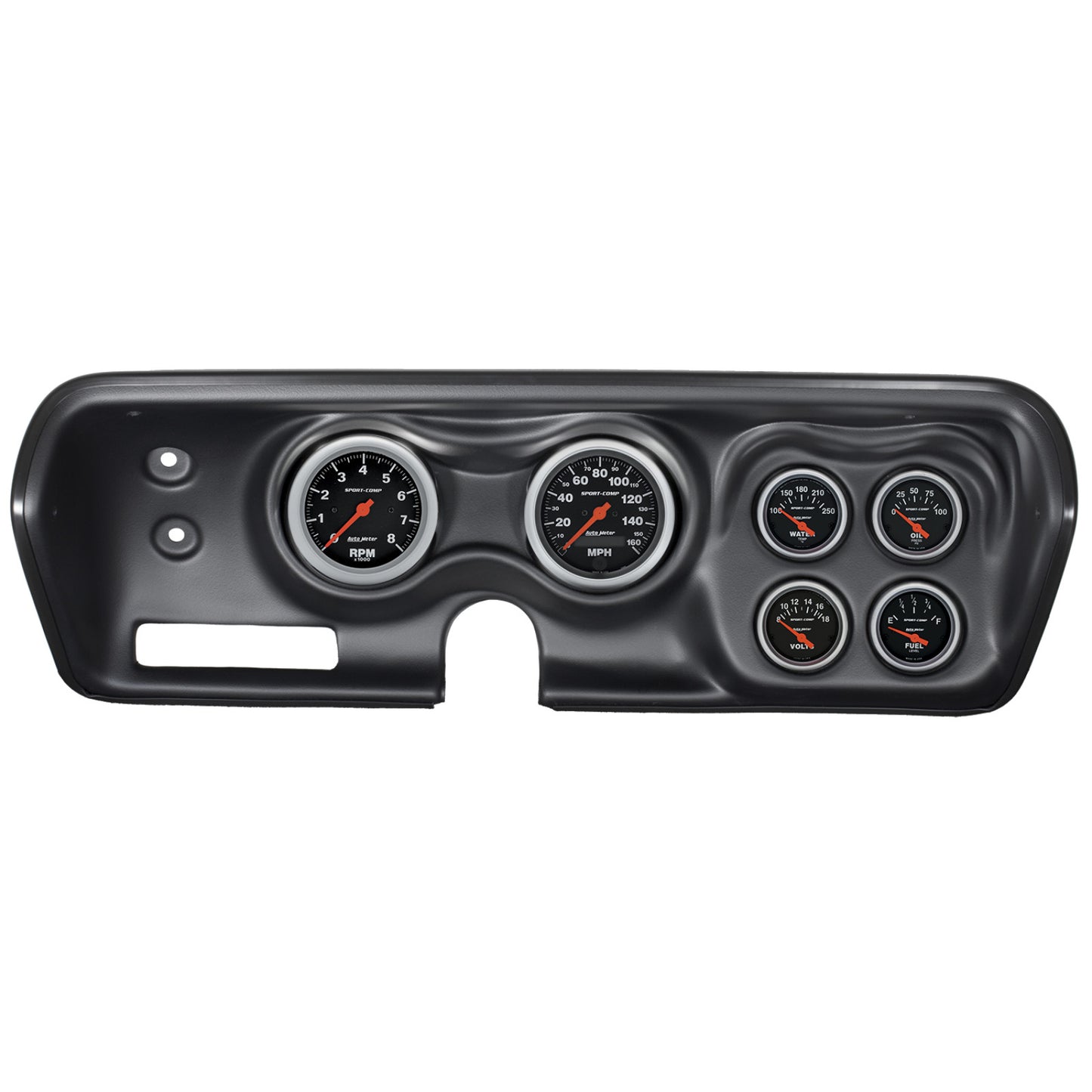 AutoMeter 5 GAUGE DIRECT-FIT DASH KIT CHEVY CAR 59-60 DESIGNER BLACK 7034-DB