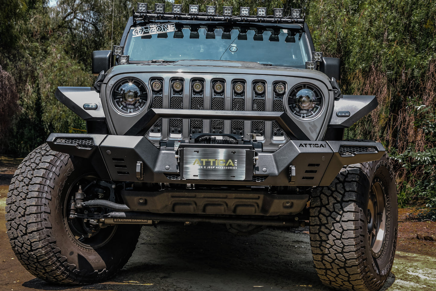 Attica 4x4 2019-2023 Jeep Gladiator JT Frontier Series Front Bumper ATTJL01A110-BX-JT