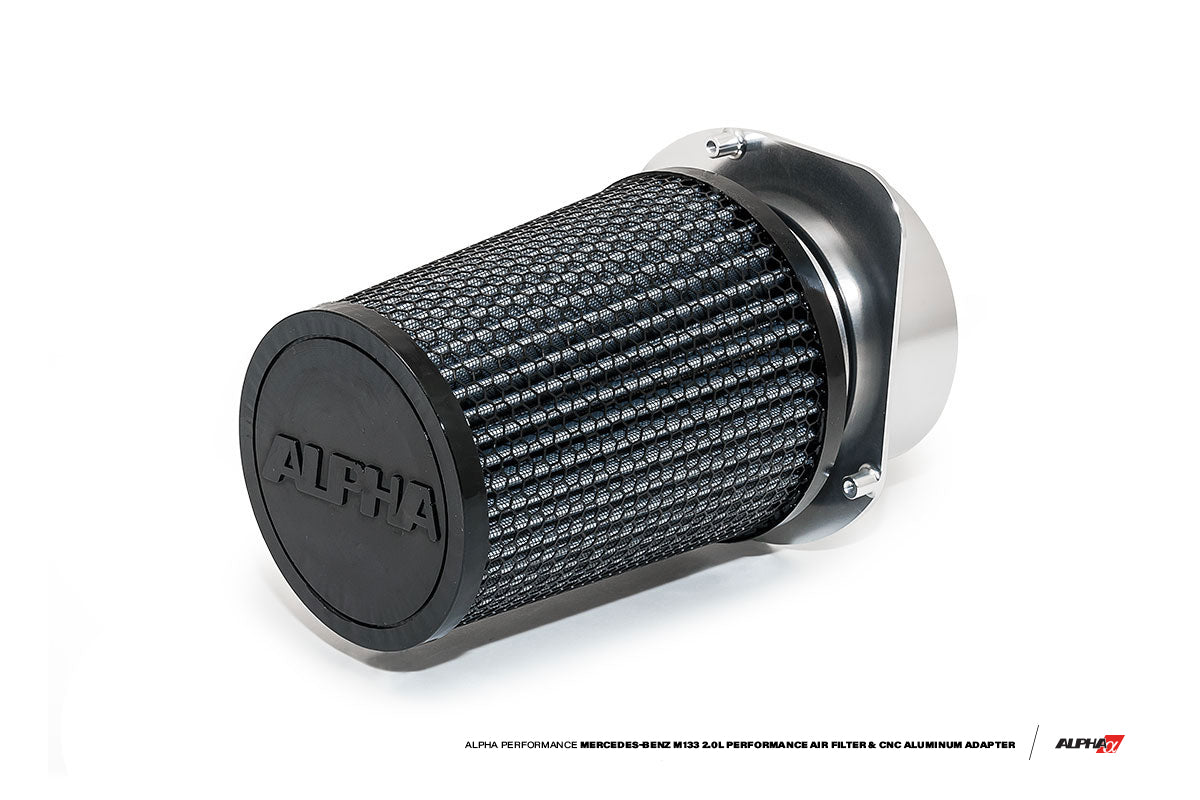 AMS Alpha Performance Mercedes-Benz AMG M133 2.0L Performance Air Filter & CNC Aluminum Adapter AMS-ALP.19.08.0001-1