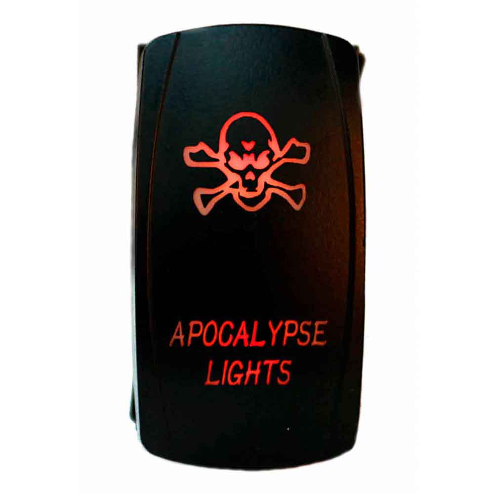 Quake LED - QRS304 - Rocker Switch Apocalypse 2 Way 5 Pin Red