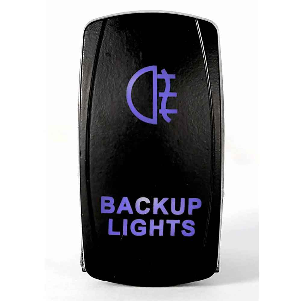 Quake LED - QRS282 - Rocker Switch Backup 2 Way 5 Pin Blue