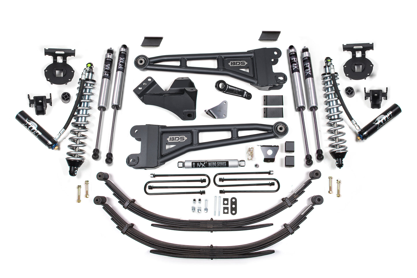 BDS SUSPENSION 6 Inch Lift Kit W/ Radius Arm - FOX 2.5 Coil-Over Conversion - Ford F250/F350 Super Duty (05-07) 4WD - Diesel BDS1947FDSC