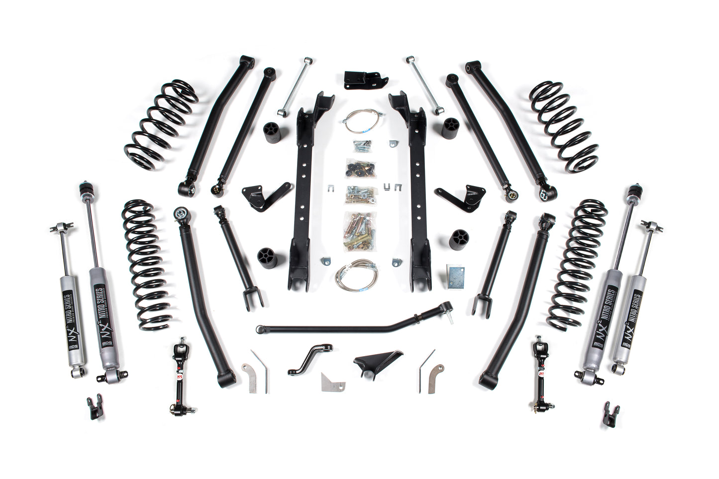 BDS SUSPENSION 4.5 Inch Lift Kit - Long Arm Conversion - Jeep Wrangler TJ (97-06) BDS477FS