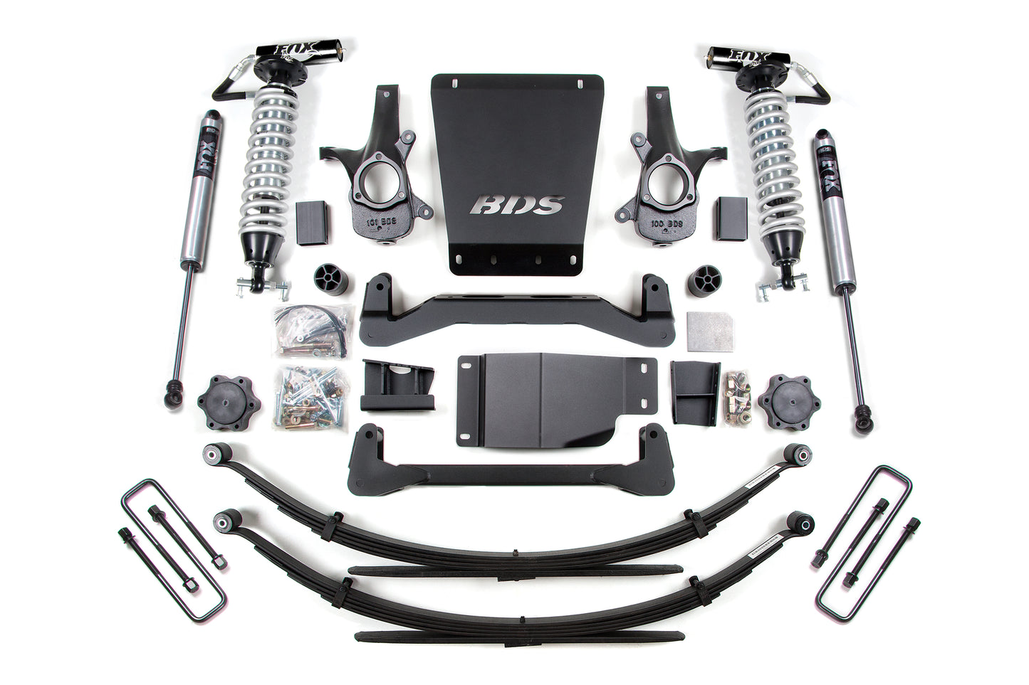 BDS SUSPENSION 4 Inch Lift Kit - FOX 2.5 Coil-Over - Chevy Silverado Or GMC Sierra 1500 (07-13) 4WD BDS185F