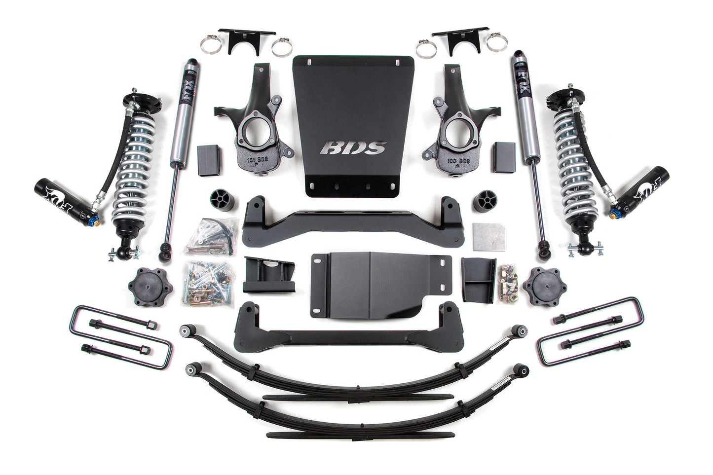 BDS SUSPENSION 4 Inch Lift Kit - FOX 2.5 Coil-Over - Chevy Silverado Or GMC Sierra 1500 (07-13) 4WD BDS185FDSC