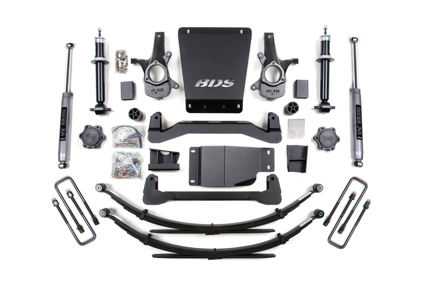 BDS SUSPENSION 4 Inch Lift Kit - Chevy Silverado Or GMC Sierra 1500 (07-13) 4WD BDS185H