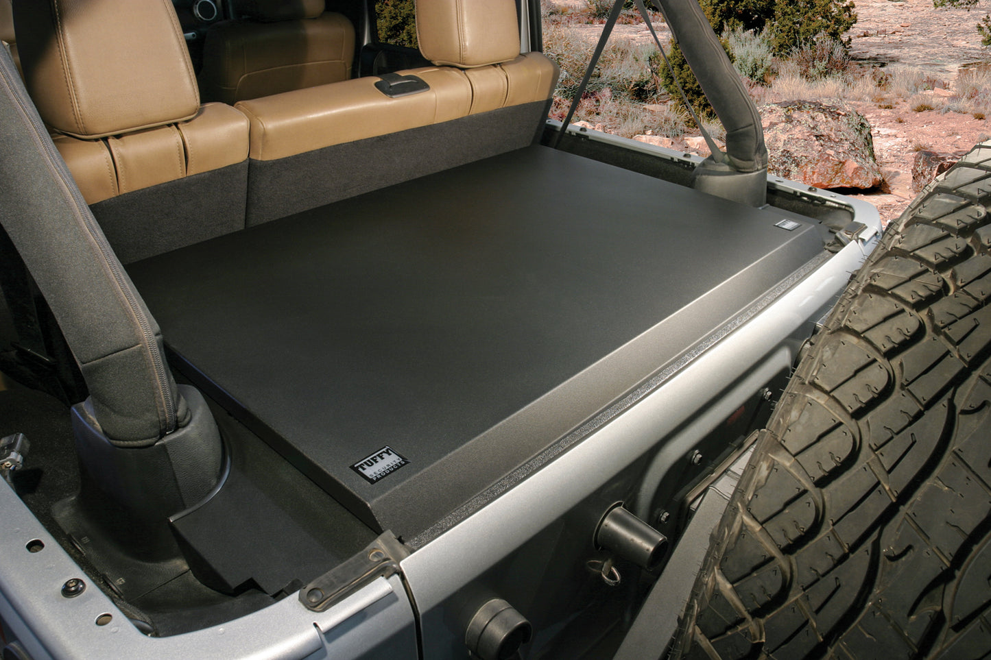 Tuffy Security - 326-01 - Jeep Deluxe Cargo Area Security Enclosure