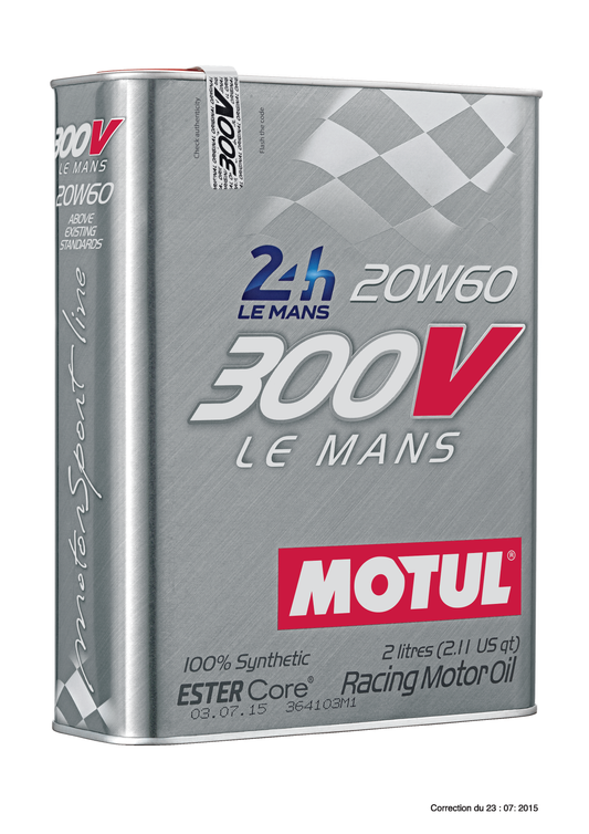 Motul 300V LE MANS 20W60 - 2L - Racing Engine Oil 104245